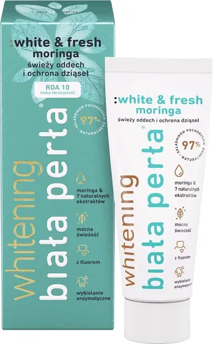Biała Perła Pro Perio, Enzymatyczno- ziołowa pasta do zębów `White & Fresh Moringa`