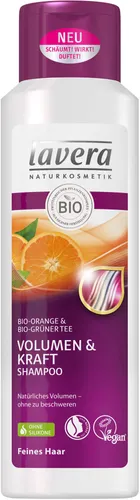 Lavera Hair Pro, Volumen & Kraft Schampoo (Szampon  z ekstraktem z pomarańczy i zielonej herbaty `Objętość i siła`)