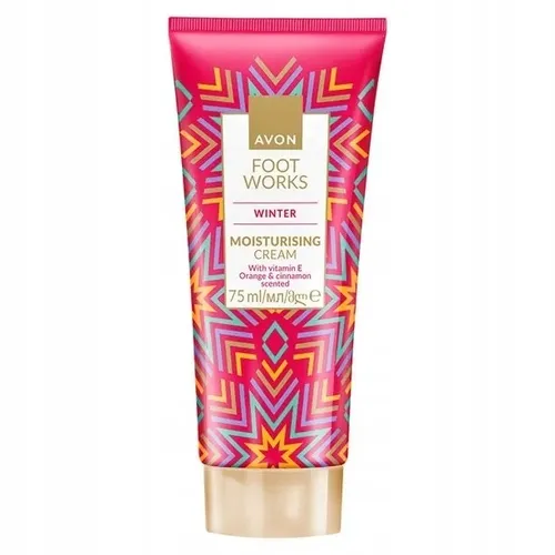 Avon Foot Works, Winter Moisturising Cream (Nawilżający krem do stóp o zapachu pomarańczy i cynamonu)