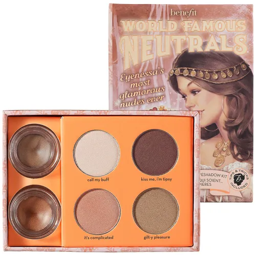 BeneFit World Famous Neutrals, Eyeshadow Palette (Zestaw cieni do powiek)