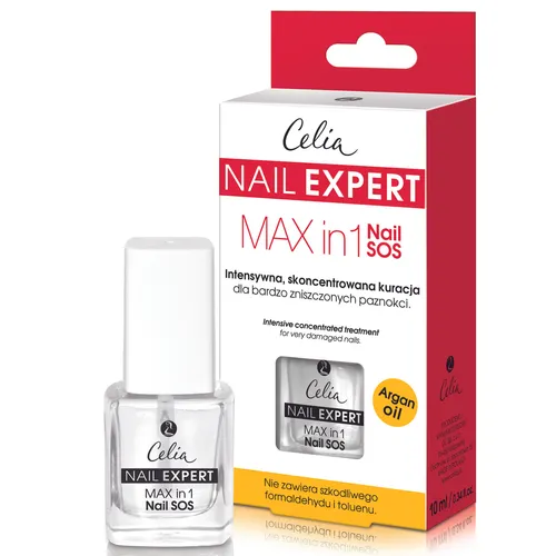 Celia Nail Expert, MAX in 1 Nail SOS (Kuracja dla bardzo zniszczonych paznokci)