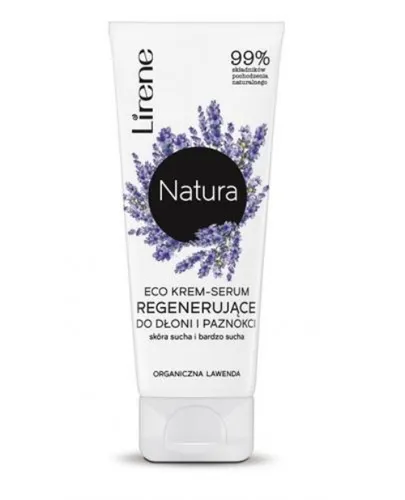 Lirene Dermoprogram Natura, Eco krem - serum regenerujące do dłoni i paznokci `Organiczna Lawenda`