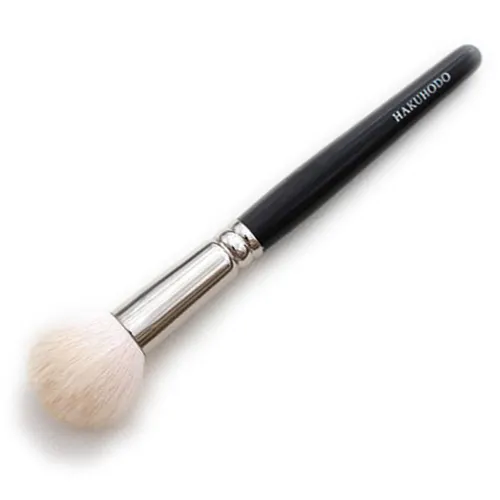Hakuhodo Blush Brush Round & Flat B110 (Pędzel do różu) - 1