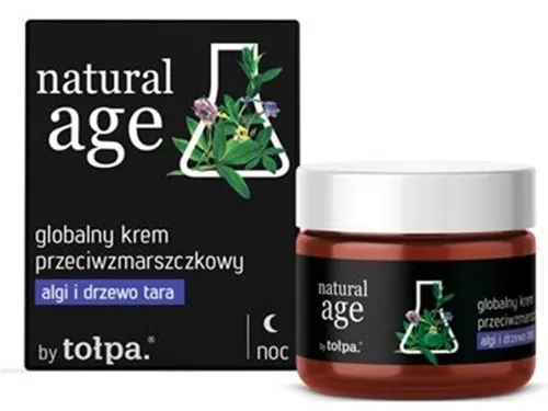 Natural Age Globalny krem przeciwzmarszczkowy na noc `Algi i drzewo Tara`