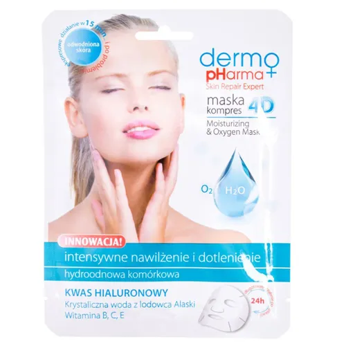 Dermo Pharma Maska kompres 4D `Intensywne nawilżenie i dotlenianie`