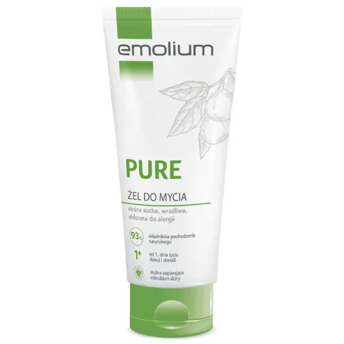 Emolium Pure, Żel do mycia skóra sucha, wrażliwa, skłonna do alergii