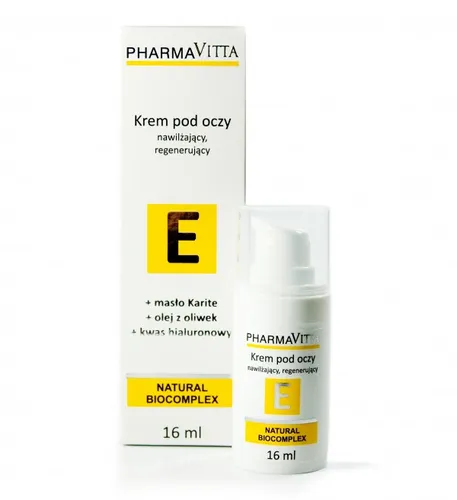 Pharma Vitta Natural Biocomplex, Krem pod oczy nawilżająco - regenerujący