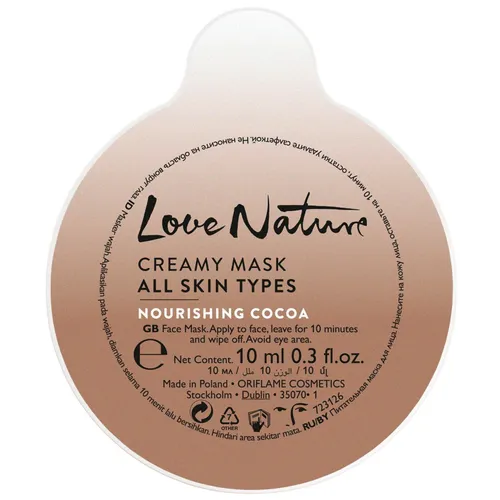Oriflame Love Nature, Creamy Mask Nourishing Cocoa (Odżywcza maseczka z kakao)