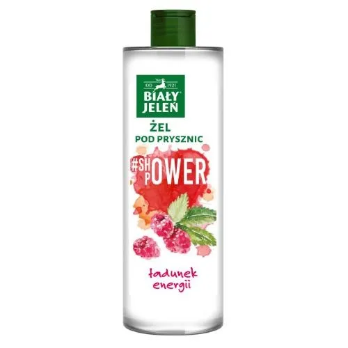 Biały Jeleń Shower Power, Ładunek Energii, Malina, Żel pod prysznic