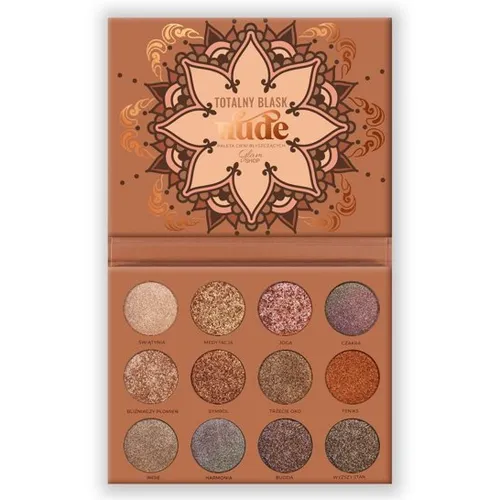 Glam Shop Kolekcja Mandala, GlamBOX, Paleta 15 cieni do powiek `Totalny Blask Nude`