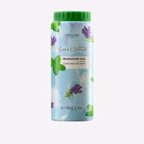 Oriflame Love Nature, Fragranced Talc Cooling Delight (Perfumowy talk do ciała)