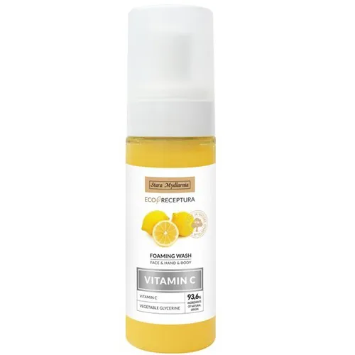 Stara Mydlarnia Eco Receptura, Vitamin C, Pianka do mycia twarzy, rąk i ciała z witaminą C - 2