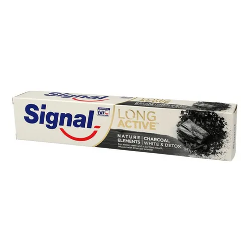 Signal Long Active Nature Elements, Charcoal White & Detox Toothpaste (Pasta do zębów z węglem aktywnym)