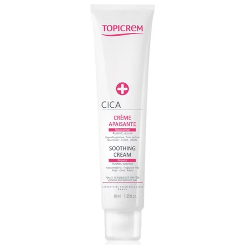 Topicrem Cica, Soothing Cream (Intensywnie regenerujący krem do podrażnionej skóry)