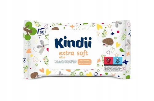 Kindii Extra Soft Aloe, Chusteczki nawilżane dla dzieci