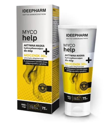 Instytut dermokosmetyków Ideepharm Sp. z o.o. Myco Help, Aktywna maska hydronatłuszczająca do stóp