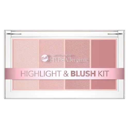 Bell HYPOAllergenic, Highlight & Blush Kit (Hypoalergiczny zestaw rozświetlaczy i różu)