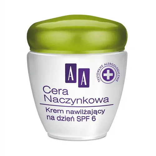 AA Cera Naczynkowa, Krem nawilżający na dzień SPF 6 (nowa wersja)