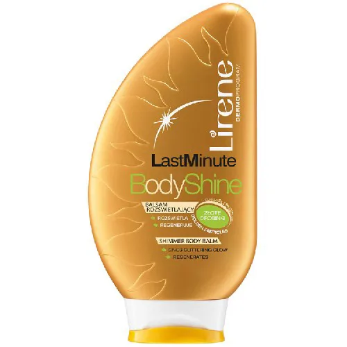 Lirene Dermoprogram Last Minute Body Shine, Balsam rozświetlający ze złotymi drobinkami