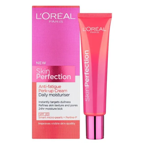 L'Oreal Paris Skin Perfection, Anti-Fatigue Perk Up Cream Daily Moisturiser SPF 20 (Krem przeciw zmęczeniu na dzień)