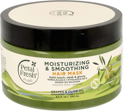 Petal Fresh Pure Moisturizing & Smoothing Hair Mask (Maska do włosów nawilżająco-wygładzająca `Winogrona i Oliwa`)