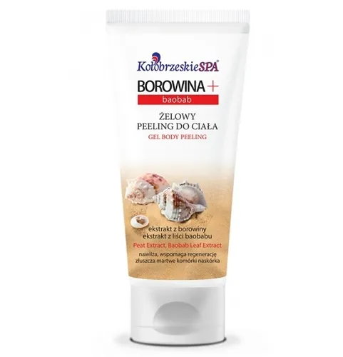 Kołobrzeskie SPA Żelowy peeling do ciała `Borowina + baobab`