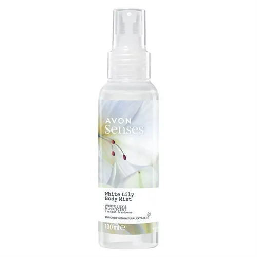 Avon Senses, White Lily Body Mist (Mgiełka do ciała)
