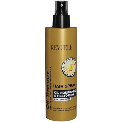 Revuele Oil Therapy, Oil-Nourishing & Restoring Heat Protect Hair Spray (Odżywczy olejek w sprayu do włosów)