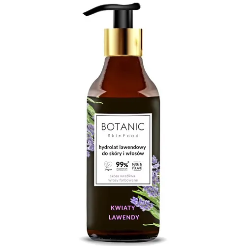 Botanic Skin Food Lawendowy hydrolat do skóry i włosów
