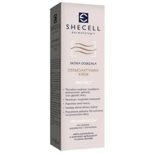 Shecell Protect, Dermoaktywny krem do twarzy skóra dojrzała