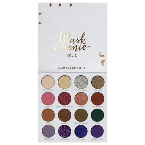 Glam Shop GlamBOX, Edycja 17 Blask i Cienie Vol. 2, Paleta cieni do powiek