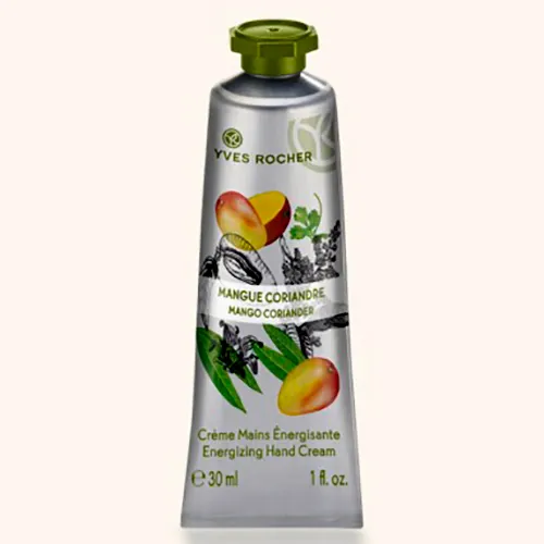 Yves Rocher Mangue & Coriandre, Creme Mains Energisante [Energizing Hand Cream] (Energizujący krem do rąk `Mango i kolendra`)