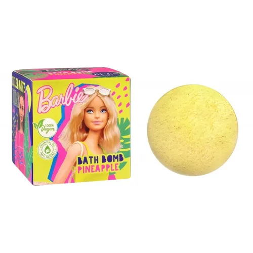 Bi-es Kids, Barbie Bath Bomb Pineapple (Musująca kula do kąpieli)