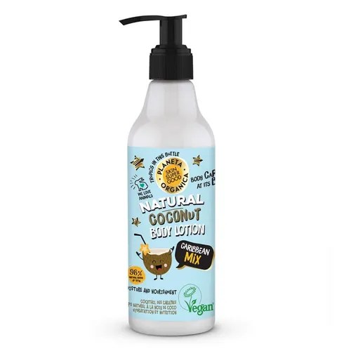 Planeta Organica Caribbean Mix, Natural Coconut Body Lotion (Kokosowy balsam do ciała)