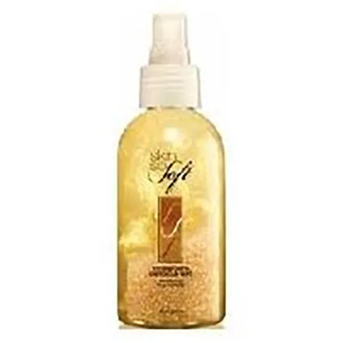 Avon Skin So Soft, Mineral Gems Glamorous Gold (Złocisty olejek mineralny w sprayu z połyskującymi drobinkami)