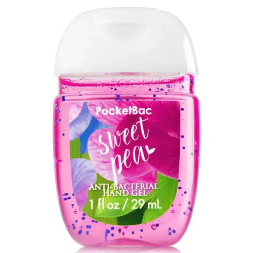 Bath & Body Works PocketBac, Sweet Pea, Anti - Bacterial Hand Gel (Antybakteryjny żel do rąk)