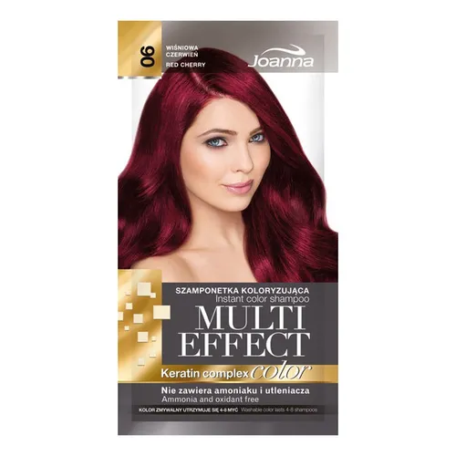 Joanna Multi Effect Color Keratin Complex (Szamponetka koloryzująca w saszetce do 4 -8 myć (nowa wersja))