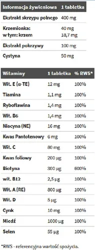 Olimp Laboratories Bio-Silica Max, Maksymalne wsparcie włosów, skóry i paznokci - 2