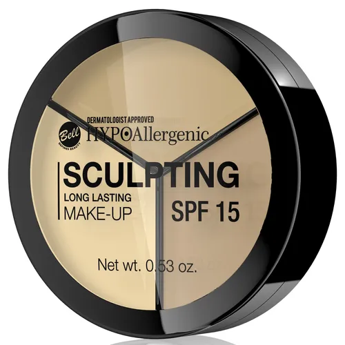 Bell Sculpting Long Lasting Make - up SPF 15 (Hypoalergiczny trwały fluid do konturowania twarzy)