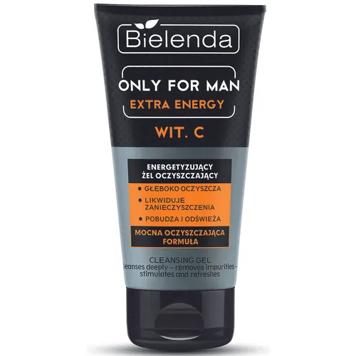 Bielenda Only For Men, Extra Energy, Żel do mycia twarzy oczyszczający energetyzujący - 1