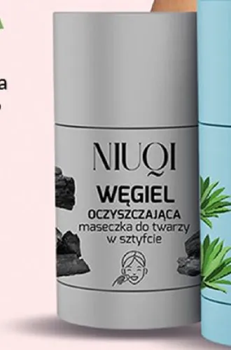Niuqi Oczyszczająca maseczka do twarzy w sztyfcie `Węgiel`