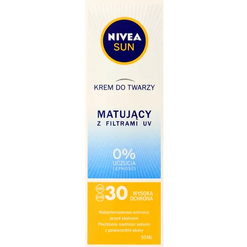 Nivea Sun, Shine Control UV Face SPF 30 Mattifying Effect (Krem do twarzy matujący z filtrami UV SPF 30) - 2