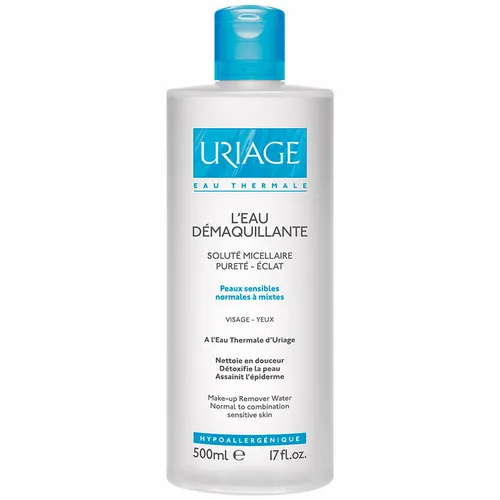 Uriage L’Eau Démaquillante Solute Micellaire Peaux Normales a Seches (Woda micelarna do demakijażu twarzy do skóry normalnej i suchej) - 2