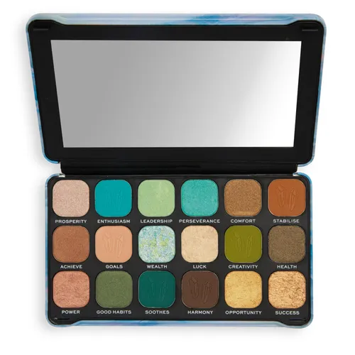 Revolution Beauty (Makeup Revolution) Forever Flawless, Aventurine, Eyeshadow Palette (Paleta 18  cieni do powiek)
