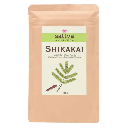 Sattva Ayurveda Ziołowy proszek do mycia włosów `Shikakai`
