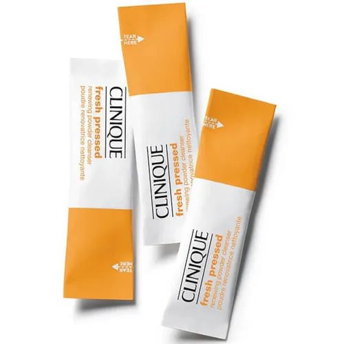 Clinique Fresh Pressed, Renewing Powder Cleanser with Pure Vitamin C (Saszetki z pudrem oczyszczającym)