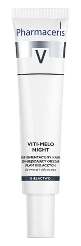 Pharmaceris V, Viti - Melo Night, Repigmentacyjny krem zmniejszający obszar plam bielaczych do twarzy i ciała na noc