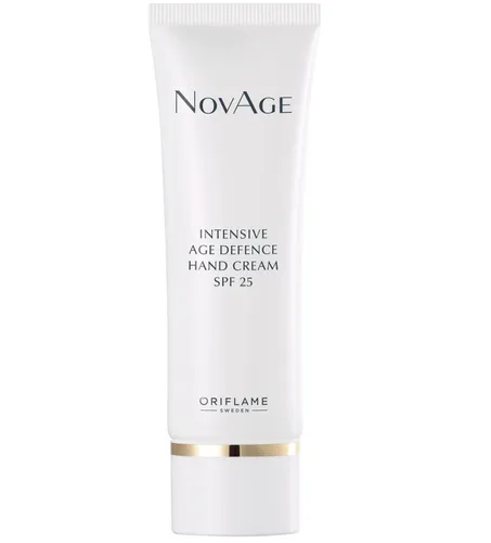 Oriflame NovAge, Intensive Age Defence Hand Cream SPF25 (Intensywnie odmładzający krem do rąk SPF25)