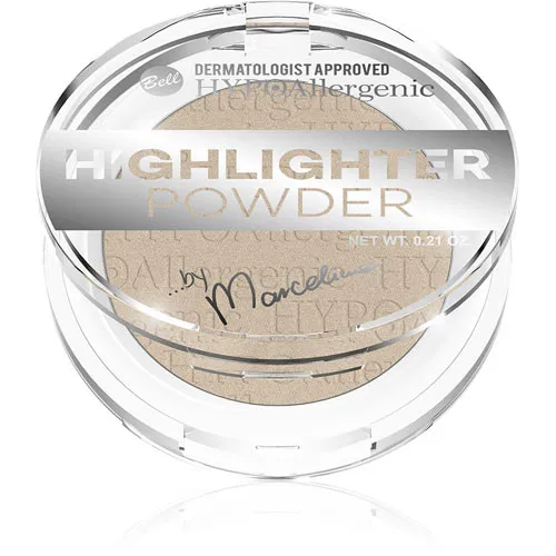 Bell HYPOAllergenic, Highlighter Powder by Marcelina (Hypoalergiczny rozświetlacz w pudrze) - 1
