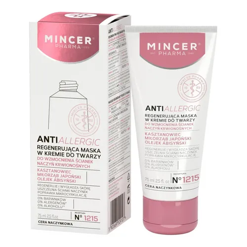 Mincer Pharma Antiallergic, Regenerująca maska w kremie  No. 1215